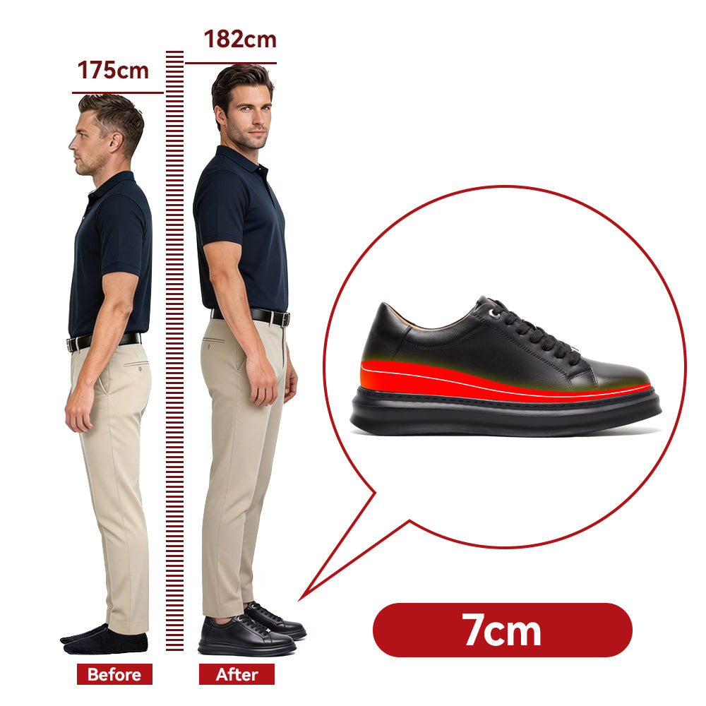 SCHUHE DIE GRÖßER MACHEN ENZO +7 CM