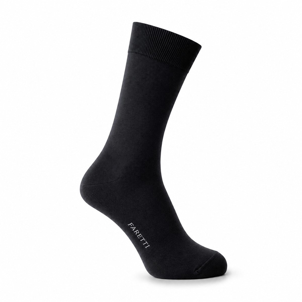 Schwarze Premium-Socken Faretti – Edle merzerisierte Baumwolle
