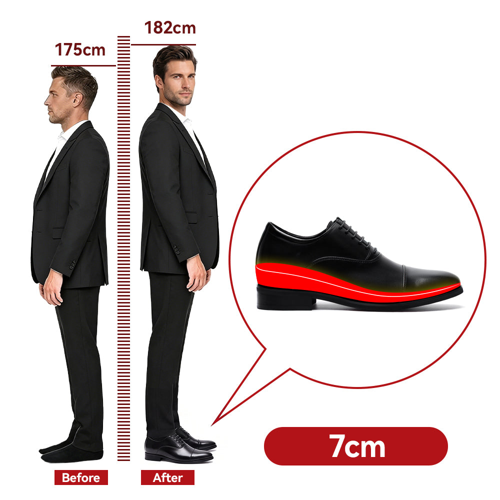 SCHUHE DIE GRÖßER MACHEN DANIELE +7 CM