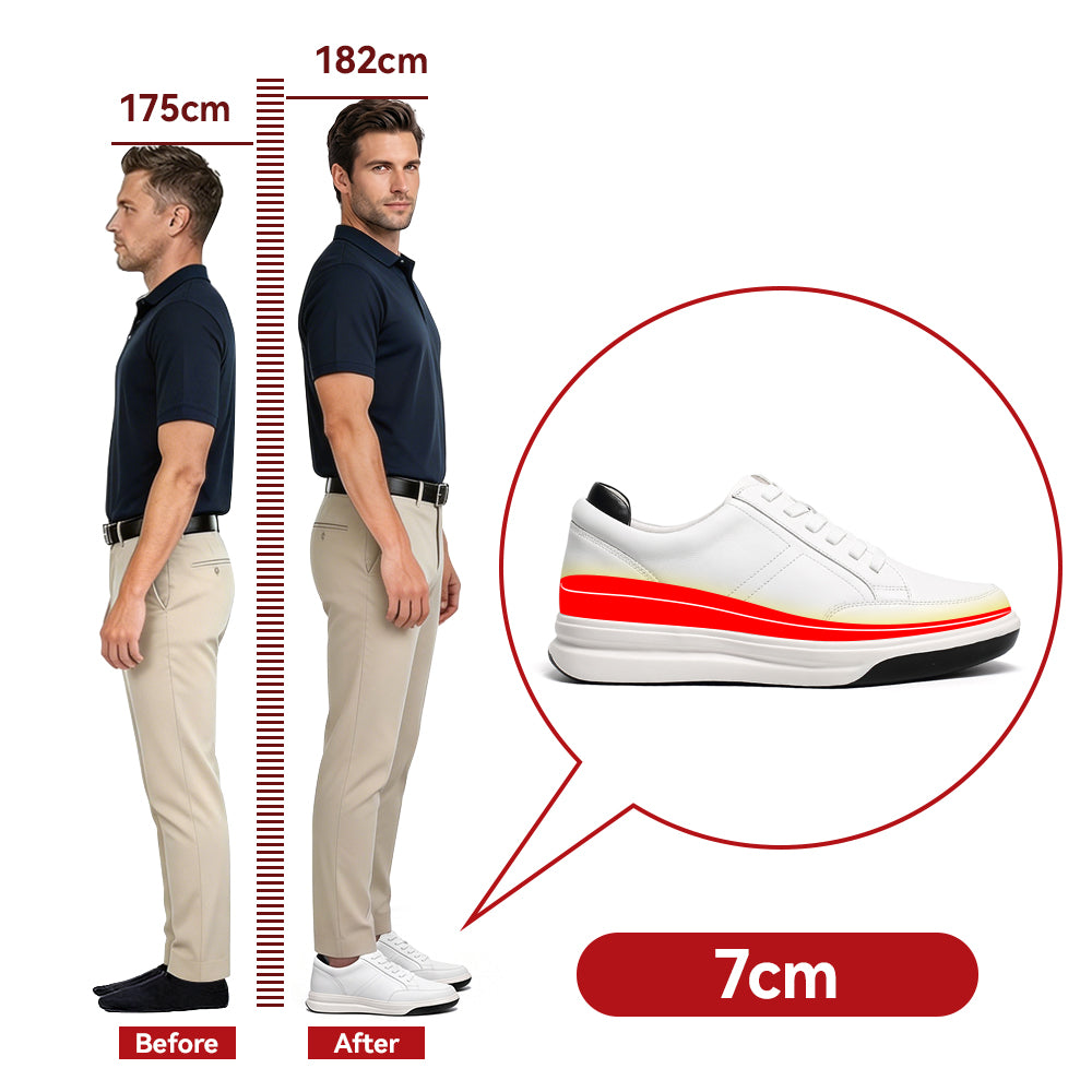 SCHUHE DIE GRÖßER MACHEN ERNESTO +7 CM