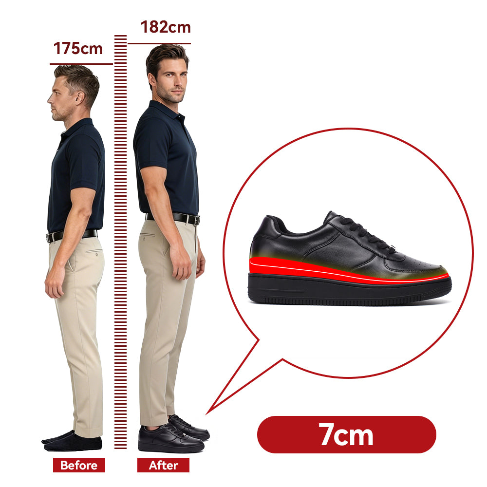 SCHUHE DIE GRÖßER MACHEN OSCAR +7 CM